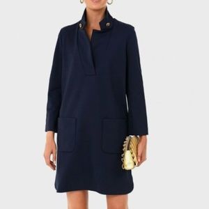 Tuckernuck Navy Blue Ponte Emerson Dress